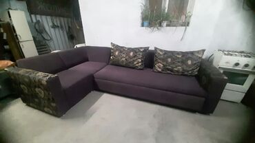 обивка дивана цена: Угловой диван, цвет - Коричневый, Новый