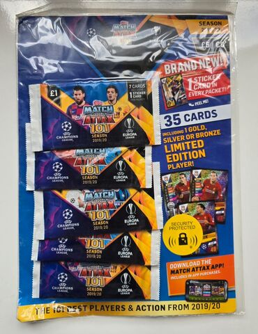 qizil onluq: Topps Match Attax 101 və Panini Adrenalyn XL futbol kolleksiya