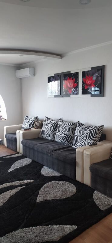 долгосрочная квартира пишпек: 3 комнаты, 58 м², 104 серия, 5 этаж, Евроремонт