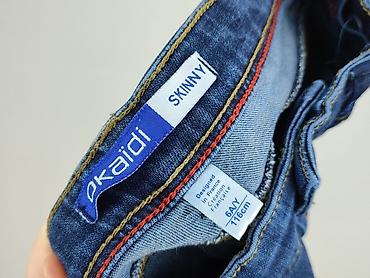 chaotic system jeans: Spodnie jeansowe, Okaidi, 5-6 lat, 110/116, stan - Bardzo dobry — 4