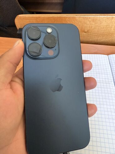 айфоны цены в бишкеке: IPhone 15 Pro, Б/у, 128 ГБ, Blue Titanium, Защитное стекло, Чехол, 89 %