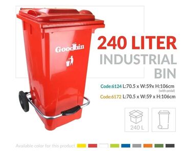 Tullantı qabları: Zibil vedre goodbin tekerli qapaqli zibil qabi goodbin tekerli qapaqli — 10