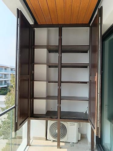 шкафы на балкон: Прямой шкаф, Для балкона, Распашной, Встраиваемый, 3 двери — 4