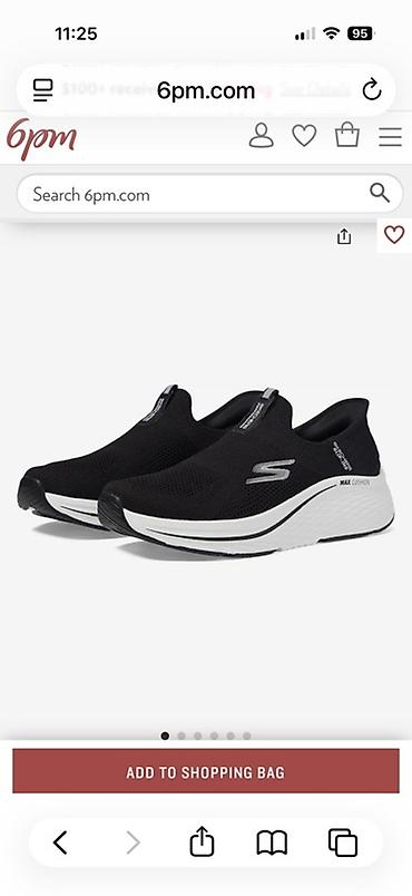 триколор: Кроссовки, 40.5, Skechers, Новый, цвет - Черный — 1