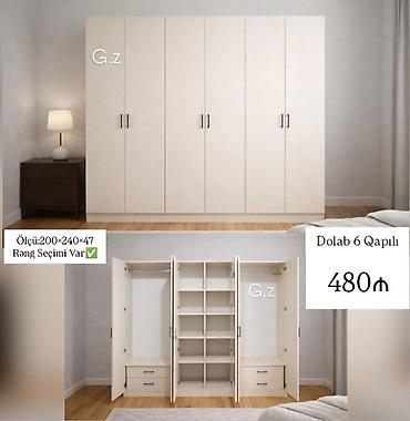 sfaner satilir: *Dolab 6 qapılı 480Azn* ✔️İstehsal Rusiya Laminatı 18/lik *✔️Rəng — 1