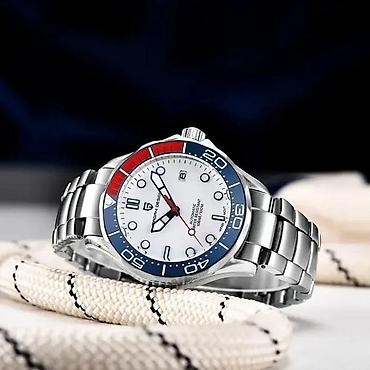 Ručni satovi: PAGANI DESIGN PD-1667 -42mm-Bela -Omega Seamaster Diver 300M Potpuno — 4