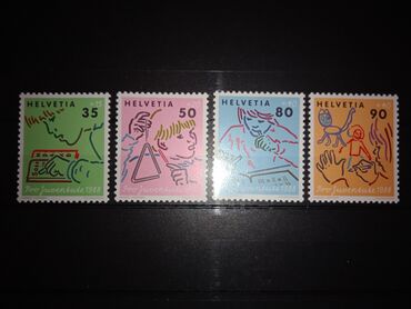 Почтовые марки Швейцарии, новые, комплект