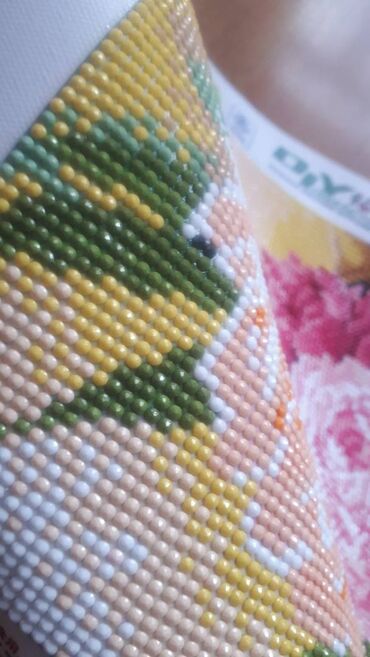 Şəkillər, tablolar: Готовая алмазная мозаика ПИОНЫ. Нужно лишь вставить в рамку. Стразы — 2