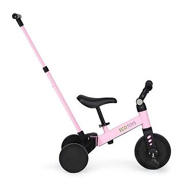 kolica za dete: ECOTOYS Tricikl 2u1 – roze (YM-BT-6PUSHPINK-250) Višenamenski dečiji — 3