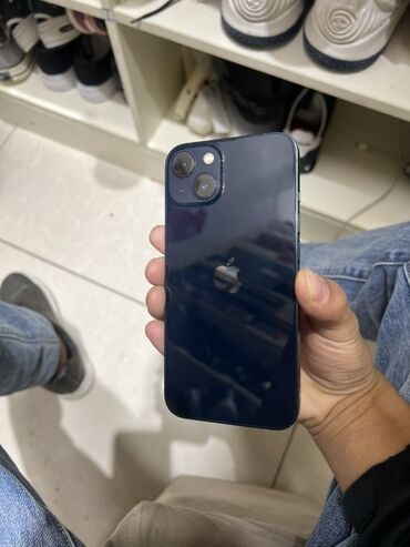 телефон а13: IPhone 13, Новый, 128 ГБ, Midnight, Защитное стекло, Чехол, 81 %