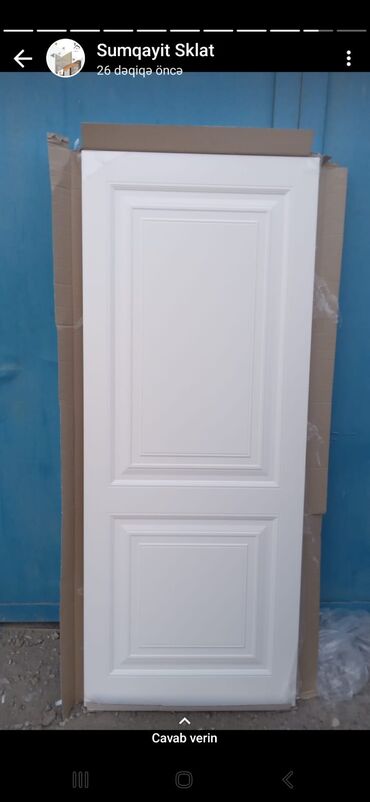 Otaq qapıları: Yeni Otaq qapısı Zamok və çərçivə ilə, Zəmanətli, Pulsuz quraşdırma, Pulsuz çatdırılma, Ödənişli çatdırılma, Rayonlara çatdırılma — 7