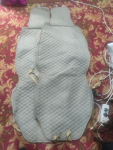 Чехлы и накидки на сиденья: Чехлы Велюровые, цвет - Бежевый, Б/у — 1