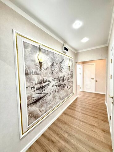 срочно продаю квартиру аламедин базар: 2 бөлмө, 77 кв. м, Элитка, 6 кабат, Дизайнердик ремонт