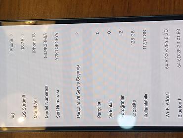ios 7: IPhone 13, 128 GB, Mavi, Face ID — 2