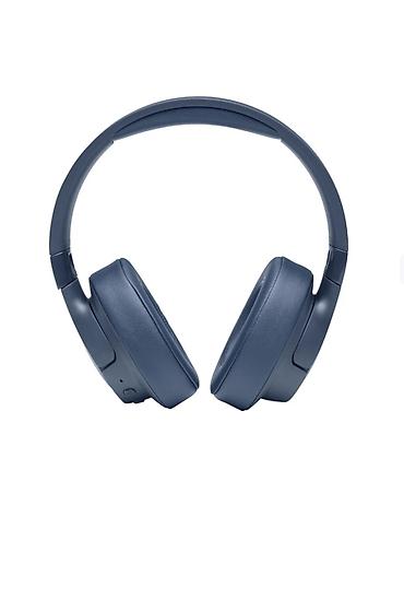 bluetooth qulaq: JBL simsiz qulaqlıq – over‑ear tip, mavi rəng. - JBL imzalı güclü səs — 2