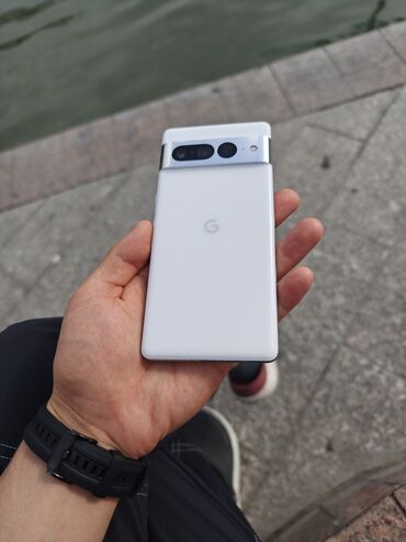 не рабочий телефоны: Google Pixel 7 Pro, Колдонулган, 128 ГБ, түсү - Ак, 2 SIM, eSIM