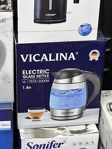 Электрический стеклянный чайник Vicalina VL-1757A - Объем: 1,8 л -
