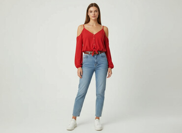 koszulka na ramiaczkach new yorker: H&M, Футболка жіноча, розмір L
