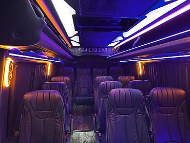 затемнение: Аренда микроавтобуса Mercedes‑Benz Sprinter (VIP‑салон, 17–18мест) — 5
