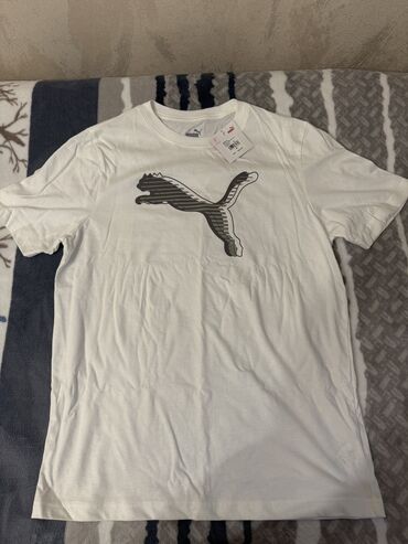ağ kişi krossovkaları: Мужская рубашка, Puma, M, цвет - Белый
