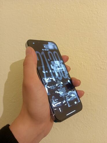 спутниковые телефоны: IPhone 13 Pro, Колдонулган, 128 ГБ, Sierra Blue, Заряддоочу түзүлүш, Коргоочу айнек, Каптама, 80 %