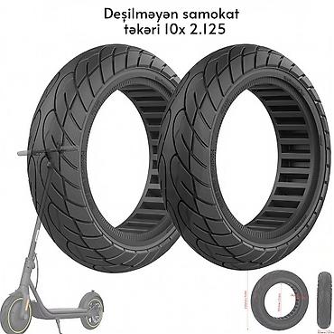 10x2.125 Deşilməyən Skuter Təkəri - Yolda Qalmaya Son! Təkər