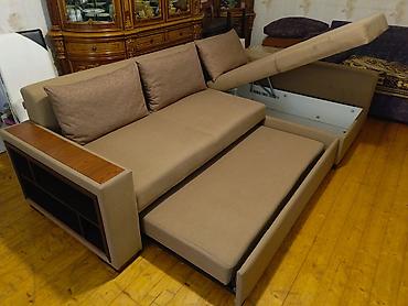 Ev və bağ: Künc divan, İşlənmiş, Açılan, Bazalı, Parça, Çatdırılma yoxdur — 3