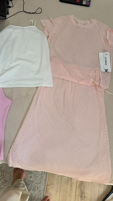 lining бу: Юбка менен костюм, Юбканын модели: Түз, Миди, Пиджак, L — 5