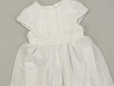 biała sukienka ażur: Dress, 2-3 years, 92-98 cm, condition - Very good