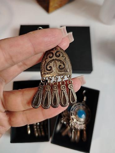 Aksesuarlar: Boho tərzində iki cüt sırğa dəsti, taptazadi hec istifade olunmayib — 3