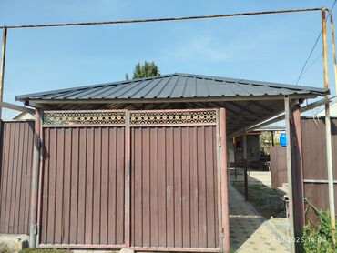 железные двухъярусные кровати: Навес, Двускатный, Металл, Профнастил