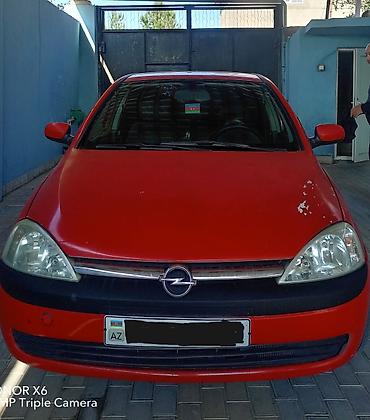 opel kupe: Opel Corsa C, hetçbek, qırmızı rəng. -rahat, təzə qoltuqlar Şəhər — 1