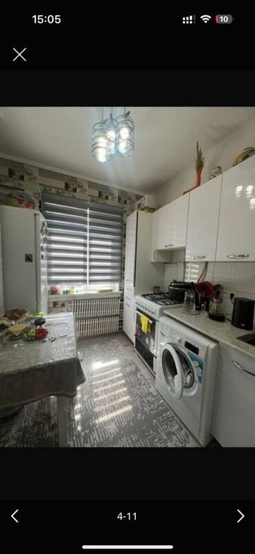 квартира 10 микрайон: 2 бөлмө, 56 кв. м, 106-серия, 5 кабат, Дизайнердик ремонт