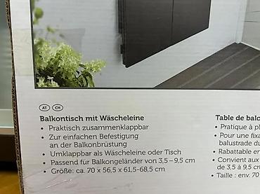 Baštenski nameštaj: Belavi balkon sto sa sušilicom za veš - Multifunkcionalni sklopivi — 8