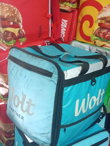 Wolt çantası satılır kuryer işləmək istiyən üçün