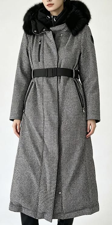 lagerfeld: Пуховик, Длинная модель, Германия, С поясом, S, M — 4