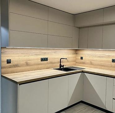 silver kitchen: Кухонный гарнитур, Новый, цвет - Серый — 5
