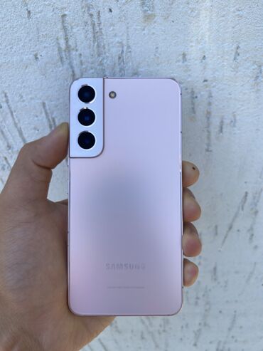 телефон ьу: Samsung Galaxy S22, Б/у, 256 ГБ, цвет - Розовый, 1 SIM