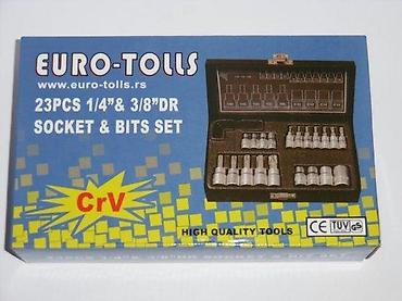 Setovi ručnog alata: Set bitova i nasadnih ključeva u koferu – Torx, imbus i Ribe (E) — 6