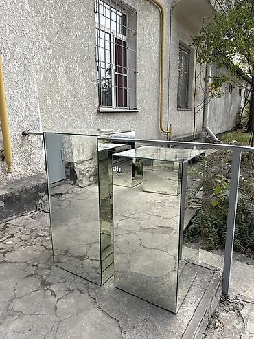 консольный: Зеркальные консоли/стойки из стекла Цена за все 5 штук - — 2