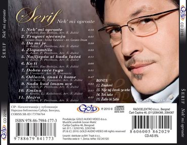 knjiga kremaljsko prorocanstvo na prodaju: Cd serif konjevic album nek mi oproste