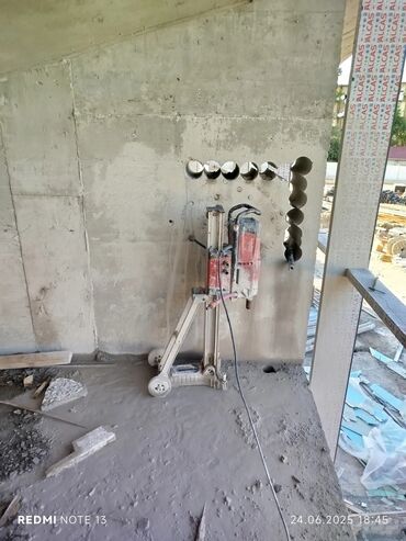 Beton işləri: #Betonkesme #betondeşmə Beton kubik kərpic - dən kəsim deşim — 27