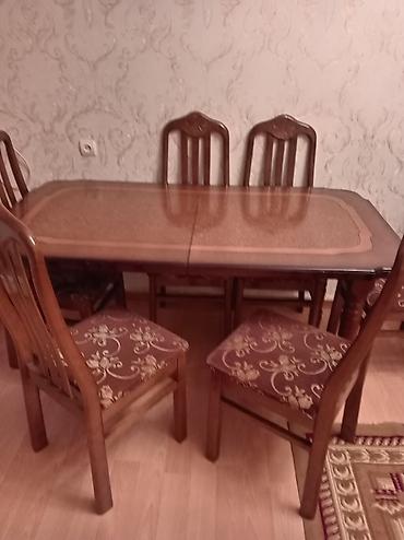 gaming oturacaqlar: Qonaq otağı üçün, İşlənmiş, Açılan, Oval masa, 6 stul — 2
