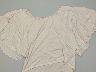 bluzki pudrowy róż krótki rękaw: Bluzka Damska, H&M, S, stan - Dobry