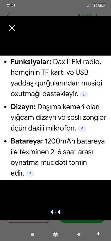 edifier kalonka: Kalonka az işlənmiş deffeksiz əla vəziyyətdə — 2