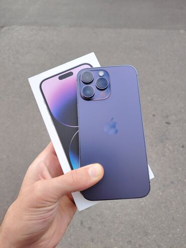 Apple iPhone: IPhone 14 Pro Max, 128 GB, Deep Purple, Zəmanət, Simsiz şarj, Face ID — 1