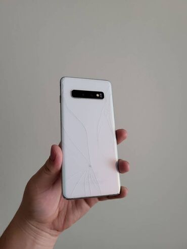 Samsung: Samsung Galaxy S10, Б/у, 128 ГБ, цвет - Белый, 2 SIM