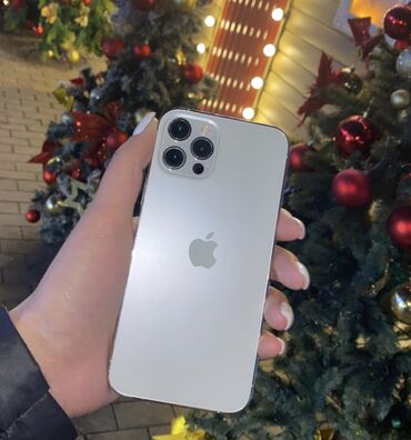 Apple iPhone: IPhone 12 Pro, Колдонулган, 256 ГБ, Ак, Коргоочу айнек, Каптама, 79 %