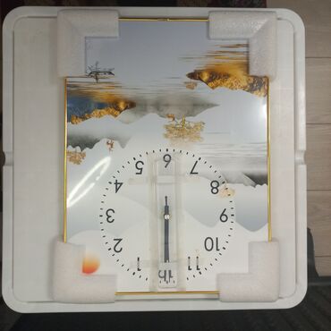 Часы для дома: Настенные часы-картины - Формат: прямоугольные панели с часовым — 6