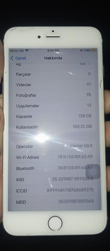 iphone 5 's: IPhone 6 Plus, 128 GB, Desert Titanium, Barmaq izi — 3